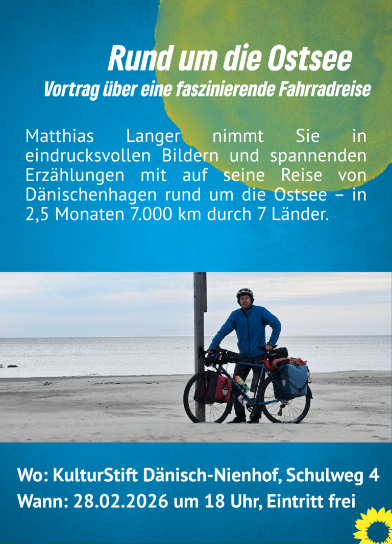 Mit dem Fahrrad um die Ostsee 28. 02. 2026