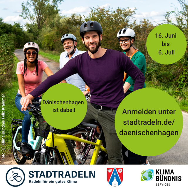 17. 6. – 7. 7. Stadtradeln 2025 – Dänischenhagen