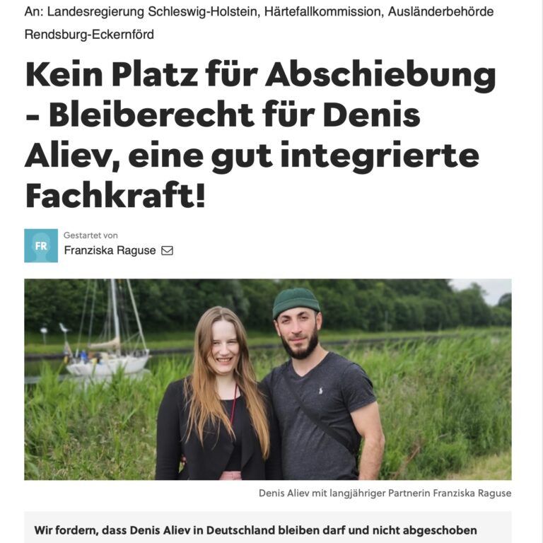 Aufruf des Kreisverbandes Rendsburg-Eckernförde
