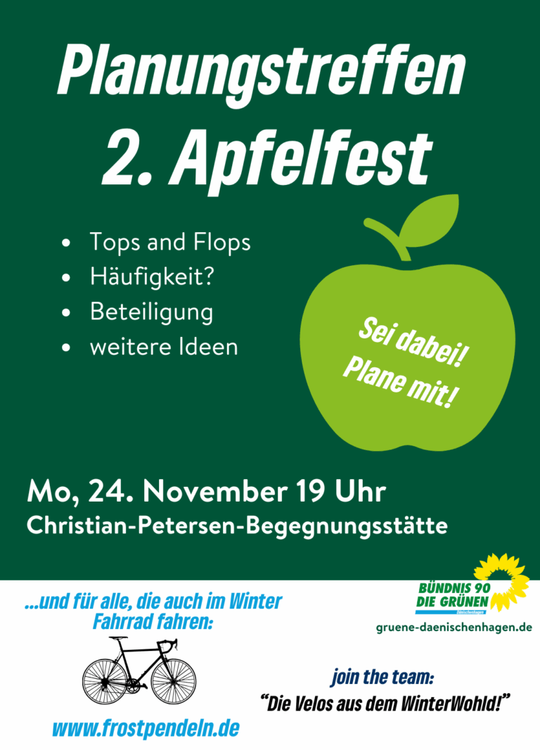 Planungstreffen 2. Apfelfest 24.11.